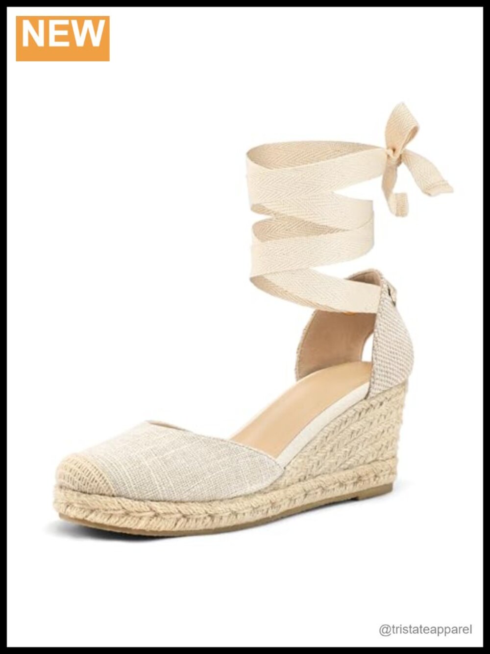 Women's Espadrille Platform Wedge Sandals Lace Up Ankle Strap Summer Shoes